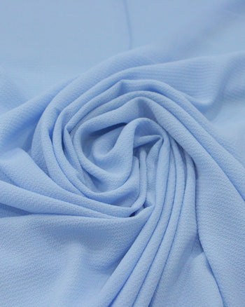 Tecido Crepe Bubble Azul Celeste
