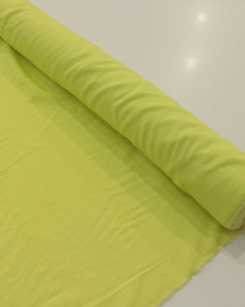 Tecido Crepe Texturizado Amarelo Neon