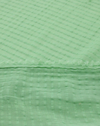 Tecido Crepe Brocado Verde Menta