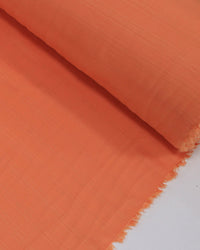 Tecido Viscose Texturizada Listras Verticais Brocadas Coral