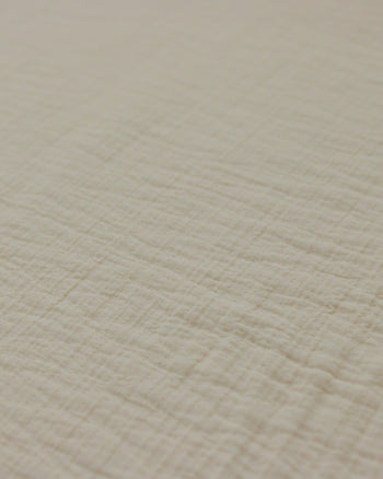 Tecido Crepe de Viscose Enrugado Creme