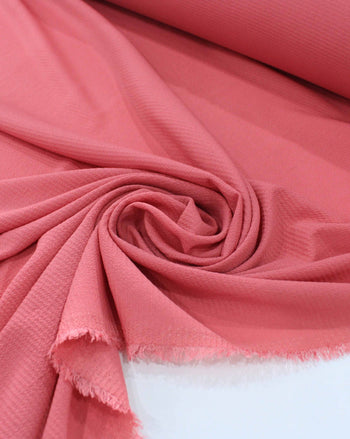 Tecido Crepe Bubble com Elastano Rosé Forte