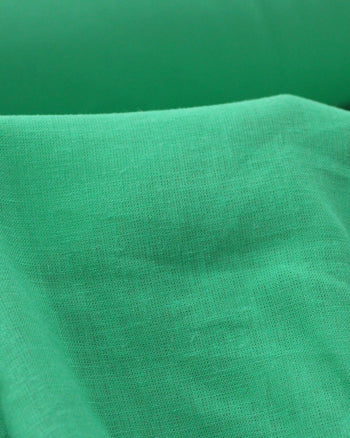 Tecido Cambraia de Linho Misto Verde Bandeira