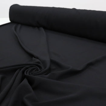 Tecido Crepe Bubble com Elastano Preto