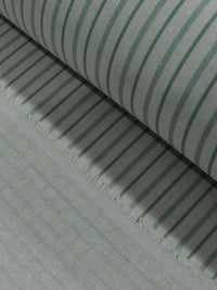 Tecido Linho Misto Micro Listras Verde e Cru