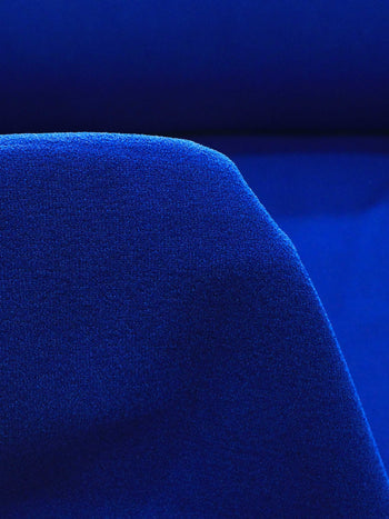 Tecido Crepe Encorpado Com Elastano Azul Petróleo