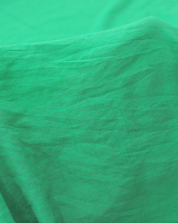 Tecido Crepe Texturizado Verde Bandeira