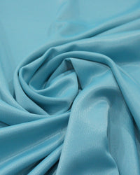 Tecido Crepe Grosso Acetinado Azul Turquesa