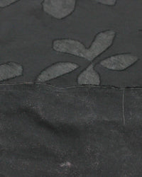 Tecido Crepe Flores Brocado Preto