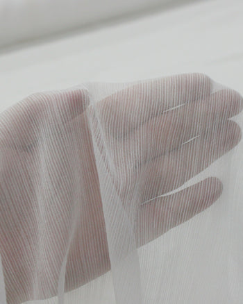Tecido Crepe Chiffon Texturizado Offwhite