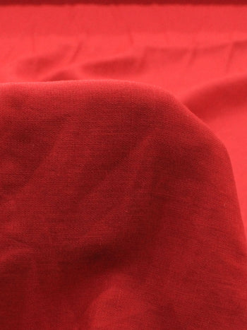 Tecido Cambraia Mista Texturizada Vermelho