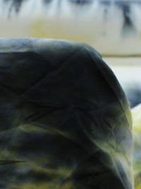 Tecido Viscose Estampa Tie-Dye Abstrato Amarelo e Preto