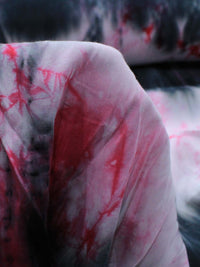 Tecido Viscose Tie Dye Rosa e Preto