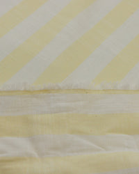 Tecido Cambraia de Linho Mista Italiano Listra Amarelo