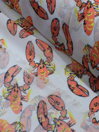 Tecido Crepe Chiffon Lagosta Laranja