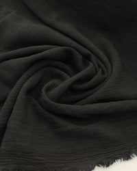 Tecido Crepe Maquinetado Preto