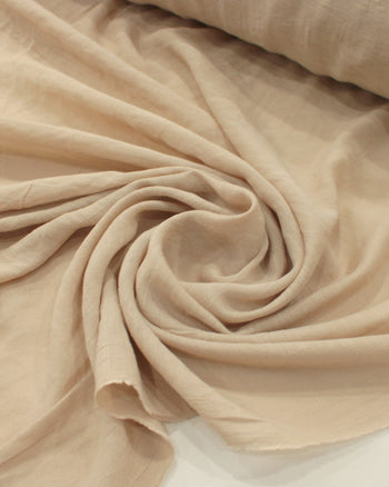 Tecido Crepe Shantung Bege