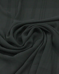 Tecido Crepe Chiffon Brocado Macro Listras Preto