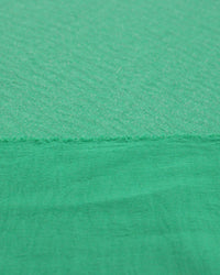 Tecido Crepe Enrugado Verde Bandeira