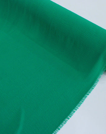 Tecido Crepe Duna Texturizado Verde Bandeira