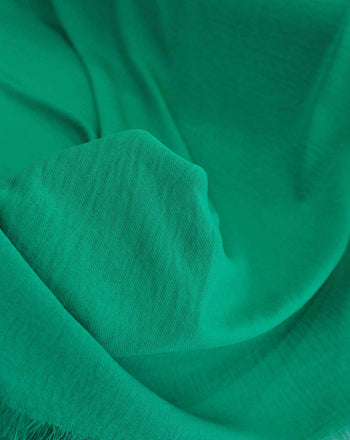 Tecido Crepe Duna Texturizado Verde Bandeira