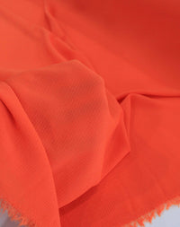 Tecido Crepe Bubble com Elastano Laranja