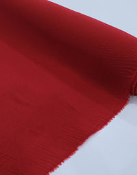 Tecido Crepe Bubble com Elastano Vermelho Rubi