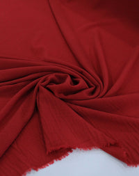 Tecido Crepe Bubble com Elastano Vermelho Rubi
