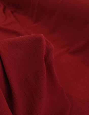 Tecido Crepe Bubble com Elastano Vermelho Rubi