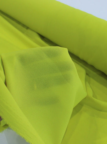 Tecido Crepe Koshibo Leve Amarelo Neon