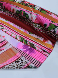 Tecido Crepe Silk Animal Print e Geométrico Rosa