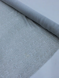 Tecido Crepe Chiffon com Foil Animal Print Cobra Prata