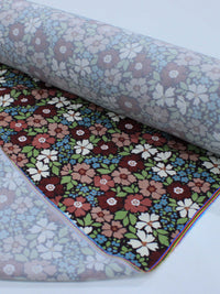 Tecido Viscose Premium Tapete Floral Outono