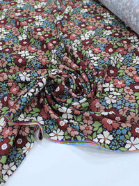 Tecido Viscose Premium Tapete Floral Outono