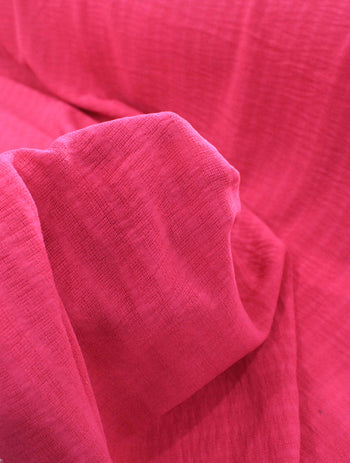 Tecido Crepe Duna Trabalhado Rosa Pink