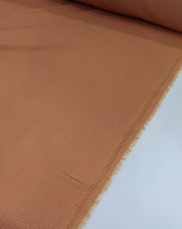 Tecido Crepe Bubble com Elastano Castanho