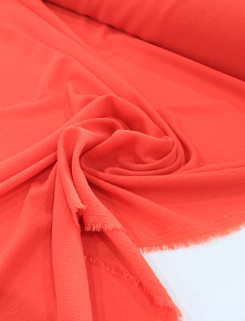 Tecido Crepe Bubble com Elastano Coral