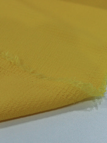 Tecido Crepe Bubble com Elastano Amarelo Gema