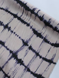 Tecido Crepe Silk Italiano Tie Dye Rosé e Roxo