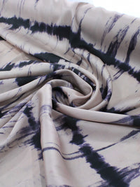 Tecido Crepe Silk Italiano Tie Dye Rosé e Roxo