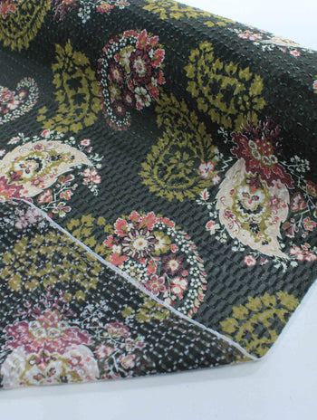 Tecido Crepe Chiffon Italiano Maquinetado Cashmere Tons de Rosa