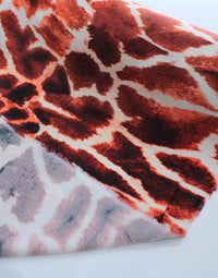 Tecido Viscose Italiana Macro Animal Print Tons de Ferrugem