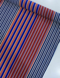 Tecido Crepe Chiffon Italiano Macro Listras Coloridas