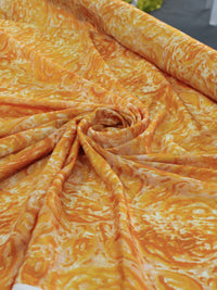 Tecido Viscose Italiano Pinturas Abstratas Ferrugem