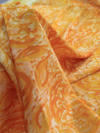 Tecido Viscose Italiano Pinturas Abstratas Ferrugem