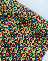 Tecido Crepe Italiano Micro Floral Colorido