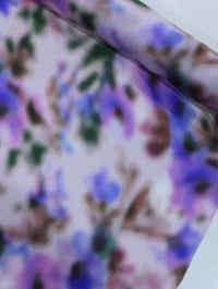Tecido Crepe Chiffon Italiano Manchas Roxo e Rosa