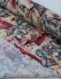 Tecido Viscose Italiano Colagens Coloridas