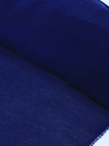 Tecido Crepe Micro Plissado Azul Marinho