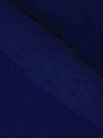 Tecido Crepe Micro Plissado Azul Marinho